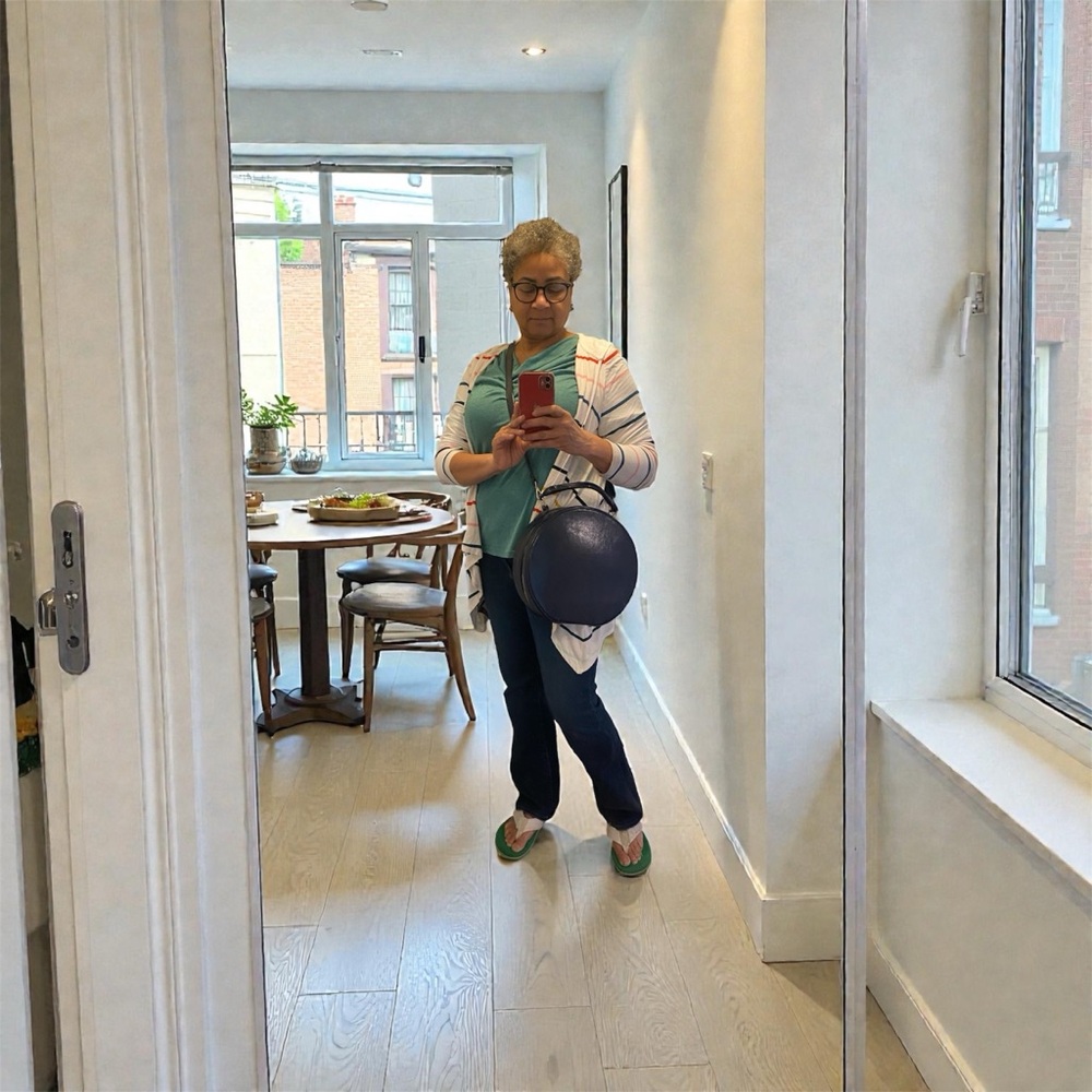 Pink Haley Midnight Blue Circular Bag - Picture 13 of 13